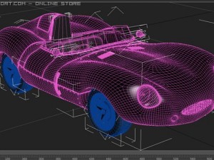 jaguar xkd racer 3D 모델