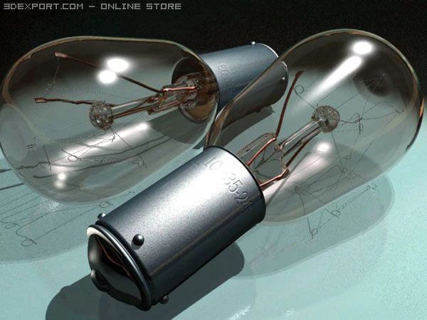 電球 3Dモデル .c4d .max .obj .3ds .fbx .stl .blend 