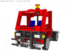 lego technic forklift Model 3D