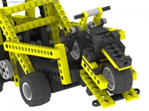 lego technic heli and pickup 3Dモデル