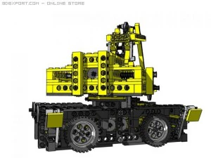 Лего техника кран и рука 3D Модель