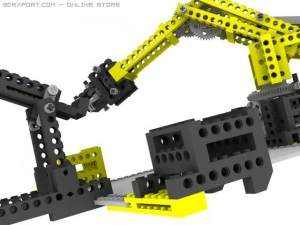 Лего техника кран и рука 3D Модель