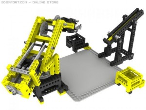 lego technic crane and arm 3D Модель
