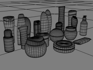 cosmetics and skincare 19 mdls Modelo 3D