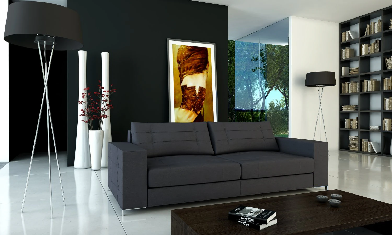sofa barcelona 230x97 3D Model .c4d .max .obj .3ds .fbx .stl .blend