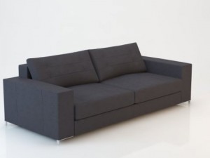 sofa barcelona 230x97 3D Model