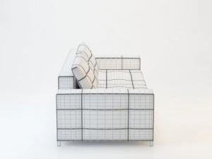 sofa barcelona 230x97 3D Model
