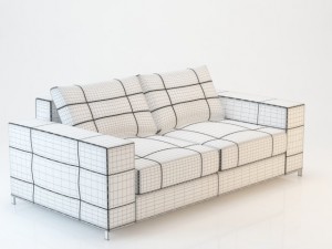 sofa barcelona 190x97 3D Modell