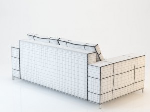 sofa barcelona 190x97 3D Modell