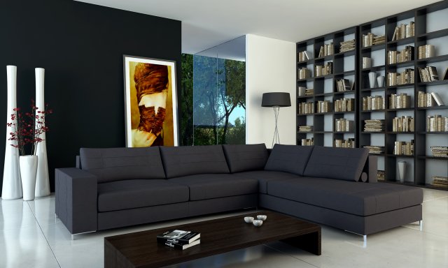 sofa barcelona corner 300x240 3D Model .c4d .max .obj .3ds .fbx .stl .blend 