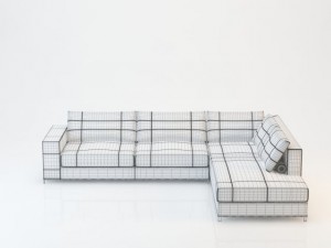 sofa barcelona corner 300x240 3D Model
