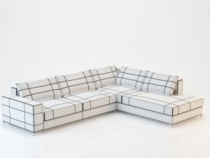 sofa barcelona corner 300x240 3D Model