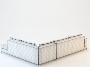 sofa barcelona corner 300x240 3D Model