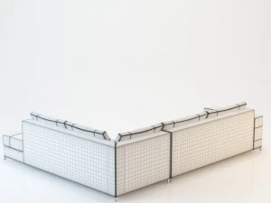 sofa barcelona corner 300x240 3D Model