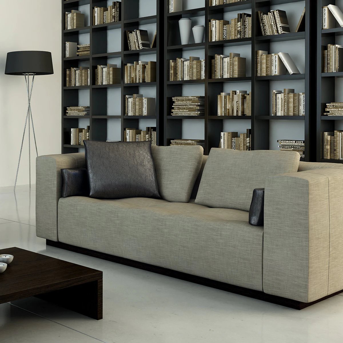 sofa living 190x100 3D Model .c4d .max .obj .3ds .fbx .stl .blend 