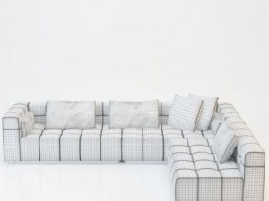 sofa living corner 310x255 3Dモデル