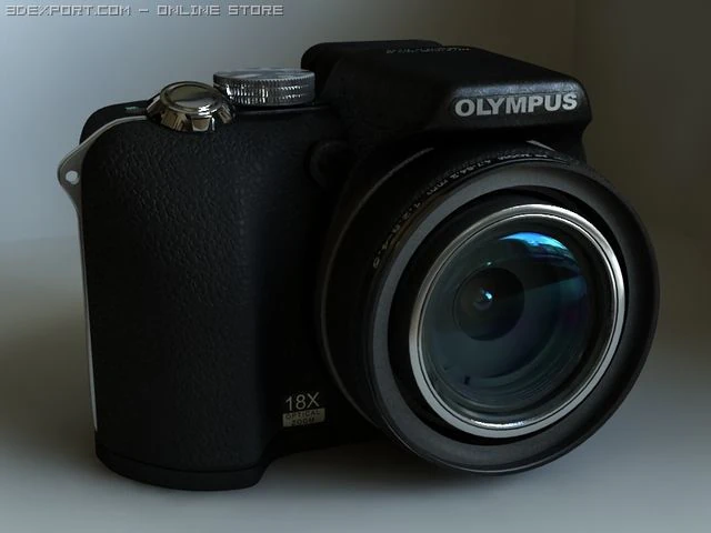 olympussp560 ultra zoom 3D Model .c4d .max .obj .3ds .fbx .stl .blend 