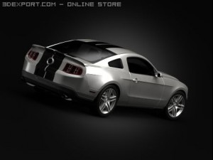 ford mustang shelby gt500 3D Model