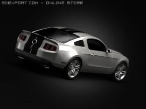 ford mustang shelby gt500 3D Model