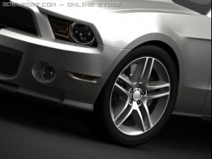 ford mustang shelby gt500 3D Model