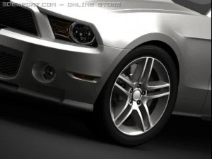 ford mustang shelby gt500 3D Model