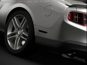 ford mustang shelby gt500 3D Model
