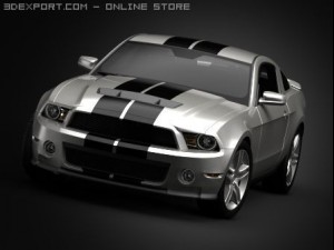 ford mustang shelby gt500 3D Model
