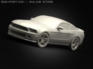 ford mustang shelby gt500 3D Model