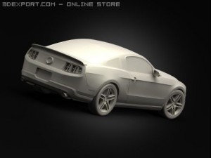 ford mustang shelby gt500 3D Model