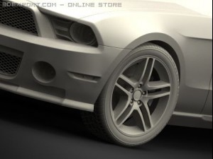 ford mustang shelby gt500 3D Model