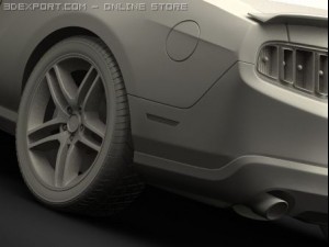 ford mustang shelby gt500 3D Model