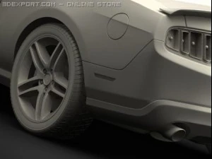 ford mustang shelby gt500 3D Model
