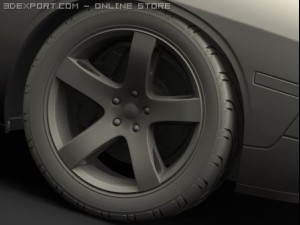 dodge challenger concept 3D Model
