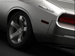 dodge challenger concept 3D Model