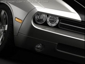 dodge challenger concept 3D Model