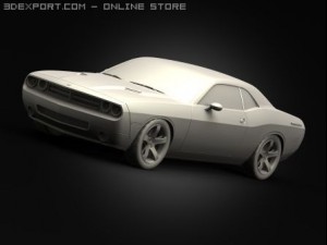 dodge challenger concept 3D Model