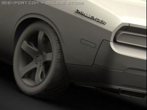 dodge challenger concept 3D Model