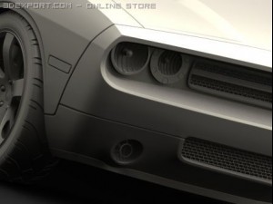 dodge challenger concept 3D Model