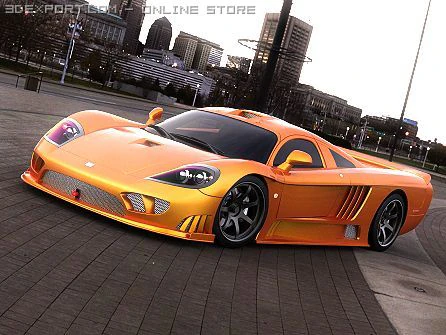 saleen s7 3D Model .c4d .max .obj .3ds .fbx .stl .blend 
