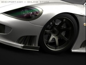 saleen s7 Modelo 3D