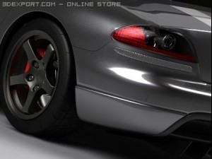 dodge viper srt10 Modelo 3D