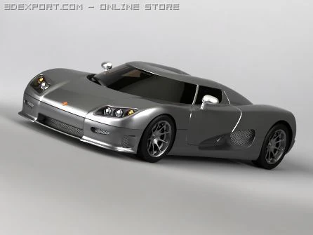 koenigsegg cc8s Modello 3D .c4d .max .obj .3ds .fbx .stl .blend 