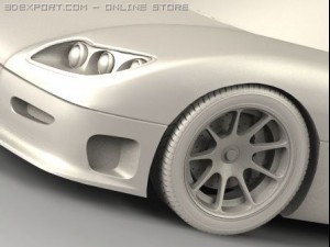 koenigsegg cc8s 3D-Modell