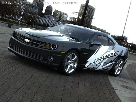 chevrolet camaro ss 2010 Model 3D .c4d .max .obj .3ds .fbx .stl .blend 