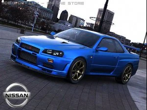 nissan skyline gtr vspec ii Model 3D