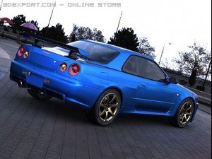 nissan skyline gtr vspec ii 3D Model