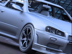 nissan skyline gtr vspec ii 3D Model