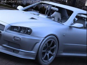 nissan skyline gtr vspec ii 3D Model