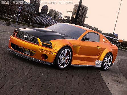 ford mustang gtr 3D Модель .c4d .max .obj .3ds .fbx .stl .blend 