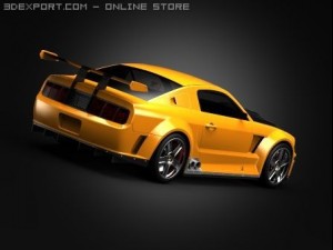 ford mustang gtr 3D Модель